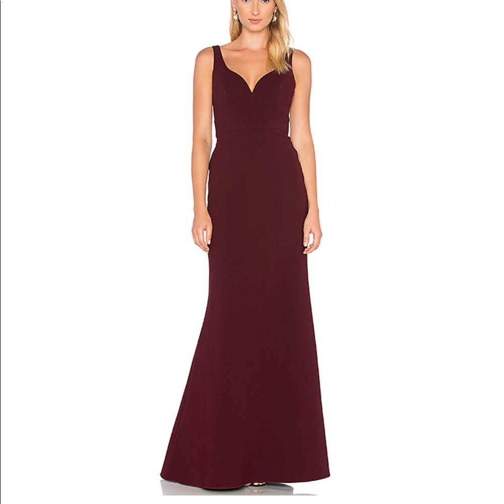 Jill Jill Stuart Sweetheart Neck Gown Raisin
